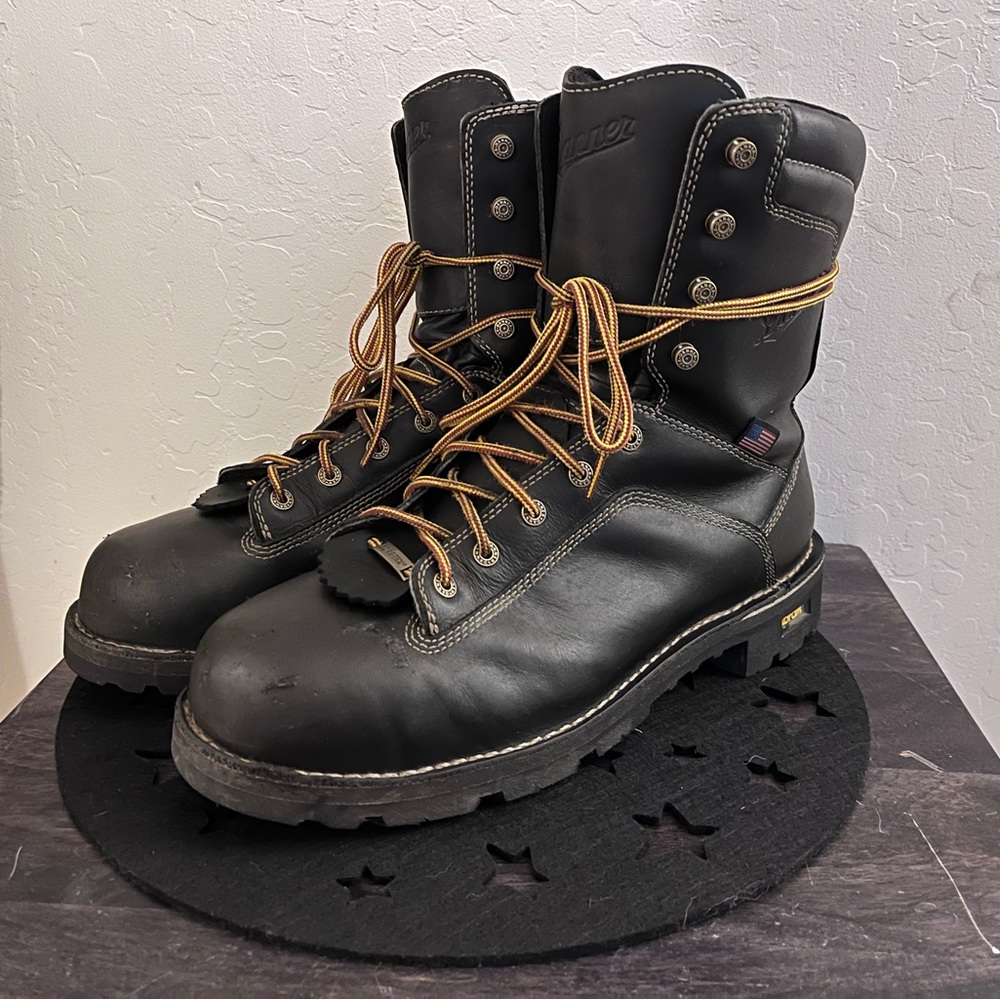 Danner Quarry 8” Leather steel toe work boot 14ee
